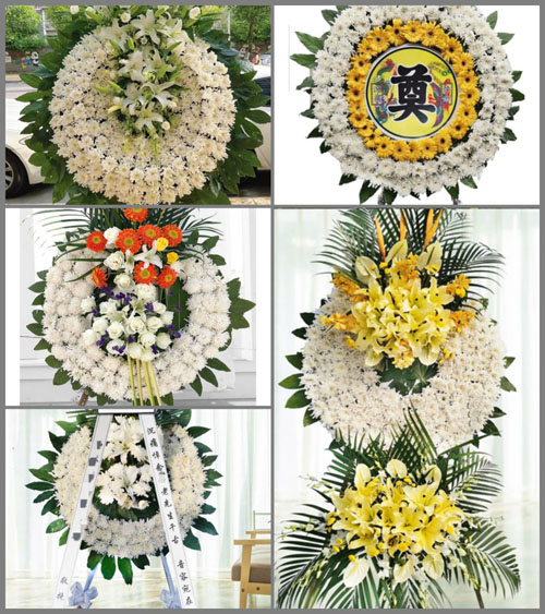 安徽宿州市灵璧县尤集镇张东湖村花圈速递
